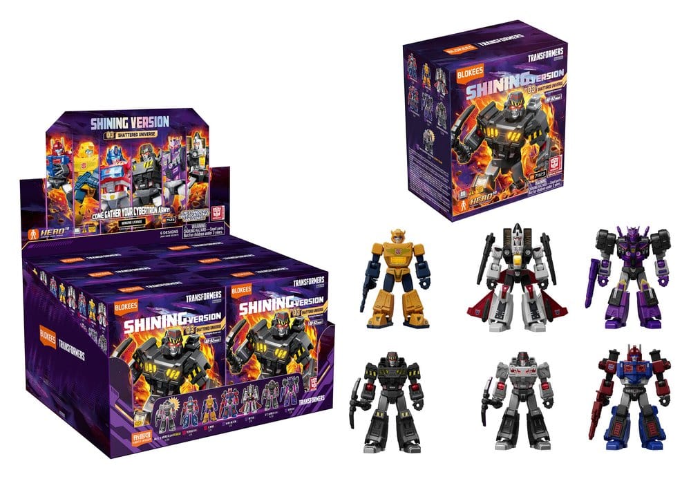 Transformers Blokees Plastic Model Kit Shining 03 Blind Box Display (6) - Preorder - ETA: 25.08.2026
