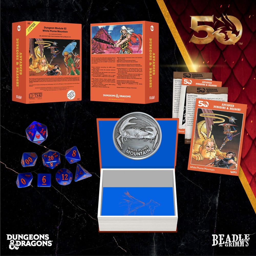 Dungeons & Dragons Classic Module Würfel Set White Plume Mountain (7) - Versand: 5-7 Tage nach Bestellung