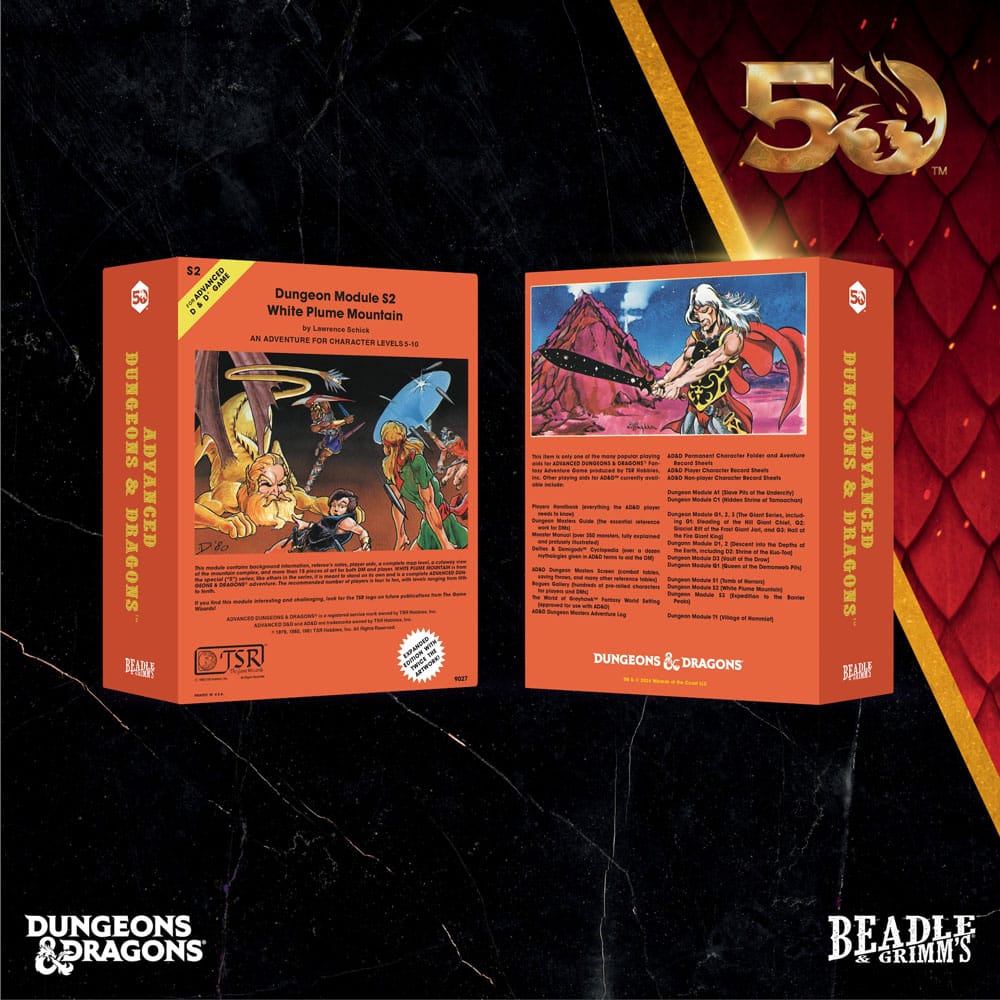 Dungeons & Dragons Classic Module Würfel Set White Plume Mountain (7) - Versand: 5-7 Tage nach Bestellung
