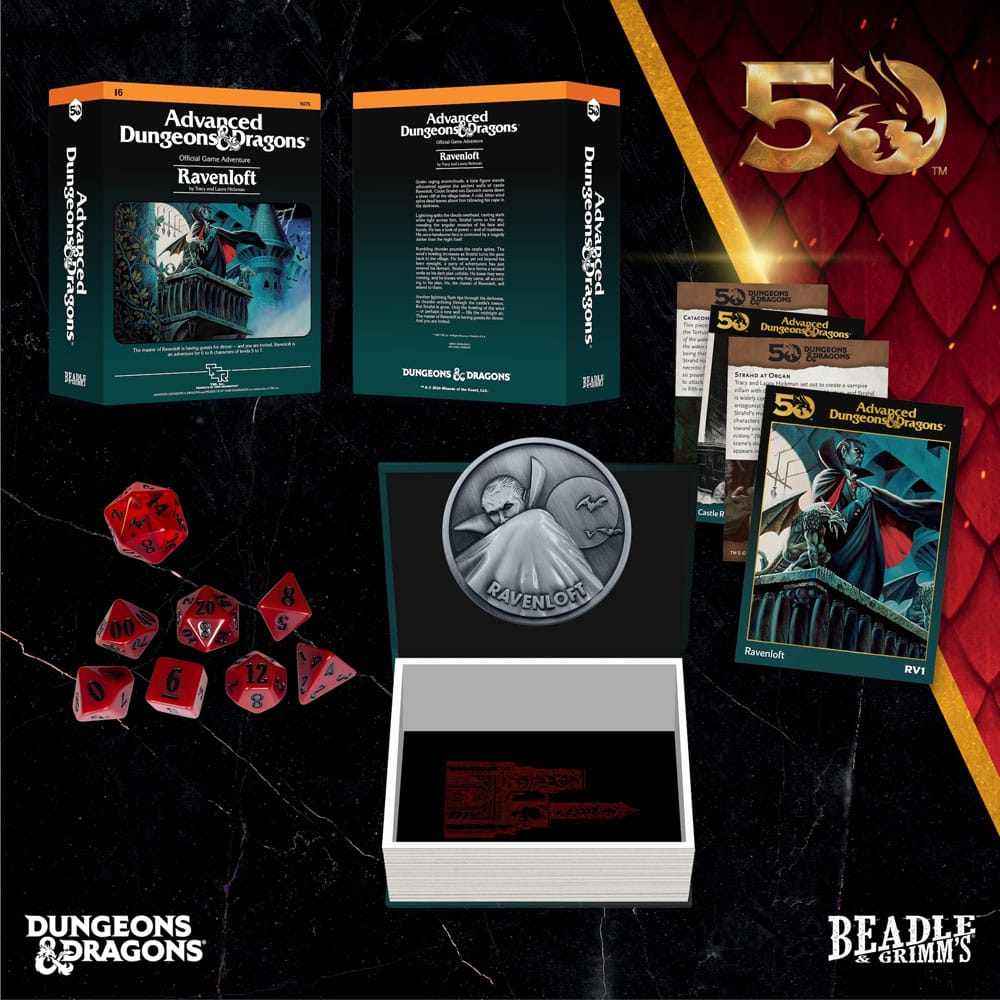 Dungeons & Dragons Classic Module Würfel Set Ravenloft (7) - Versand: 5-7 Tage nach Bestellung
