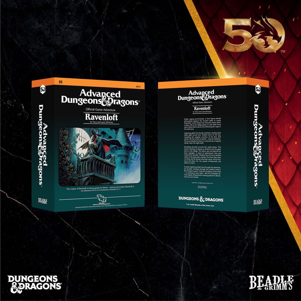 Dungeons & Dragons Classic Module Würfel Set Ravenloft (7) - Versand: 5-7 Tage nach Bestellung