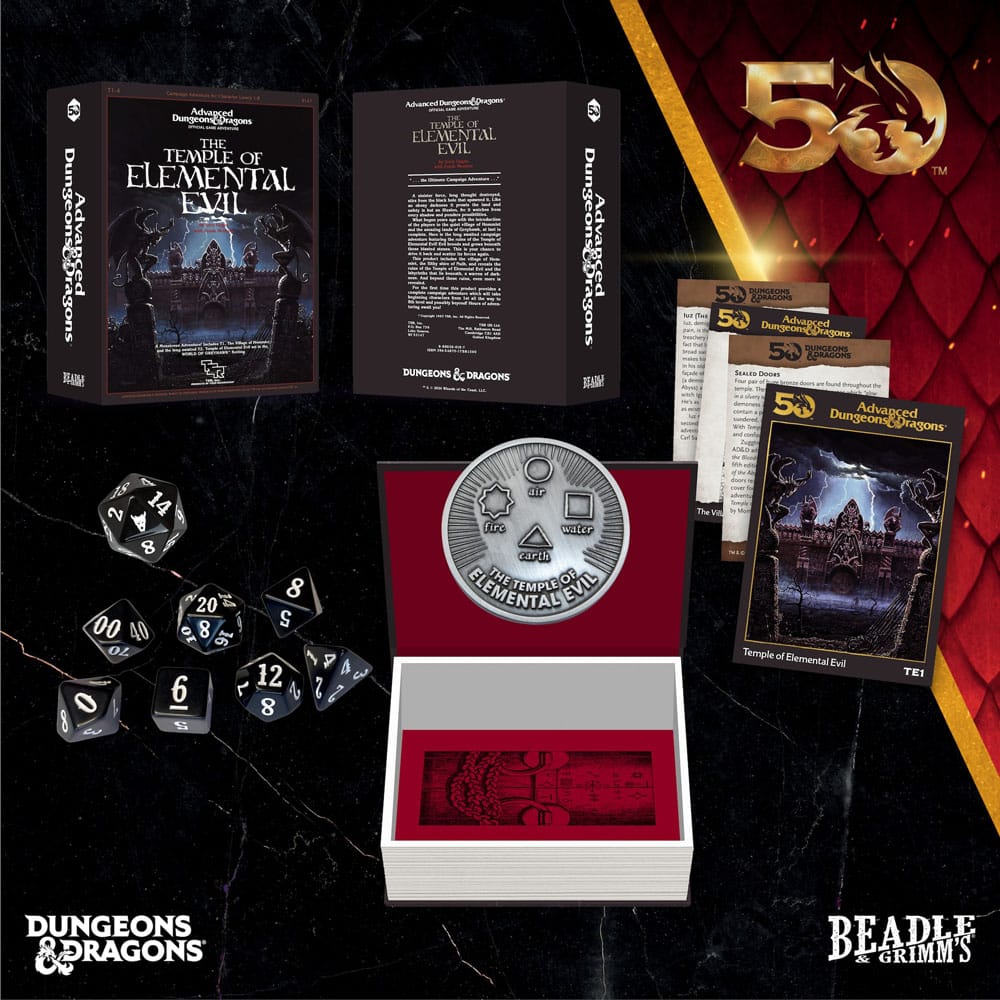 Dungeons & Dragons Classic Module Würfel Set The Temple of Elemental Evil (7) - Versand: 5-7 Tage nach Bestellung