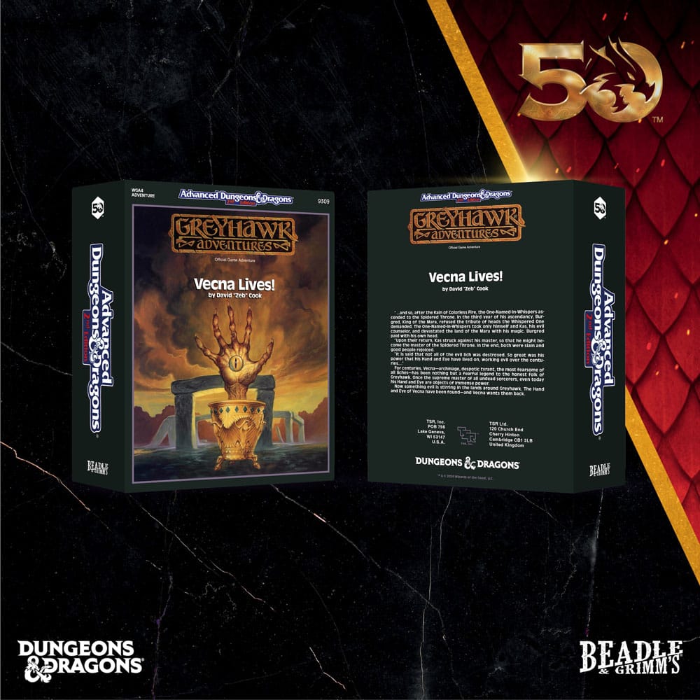 Dungeons & Dragons Classic Module Würfel Set Vecna Lives (7) - Versand: 5-7 Tage nach Bestellung
