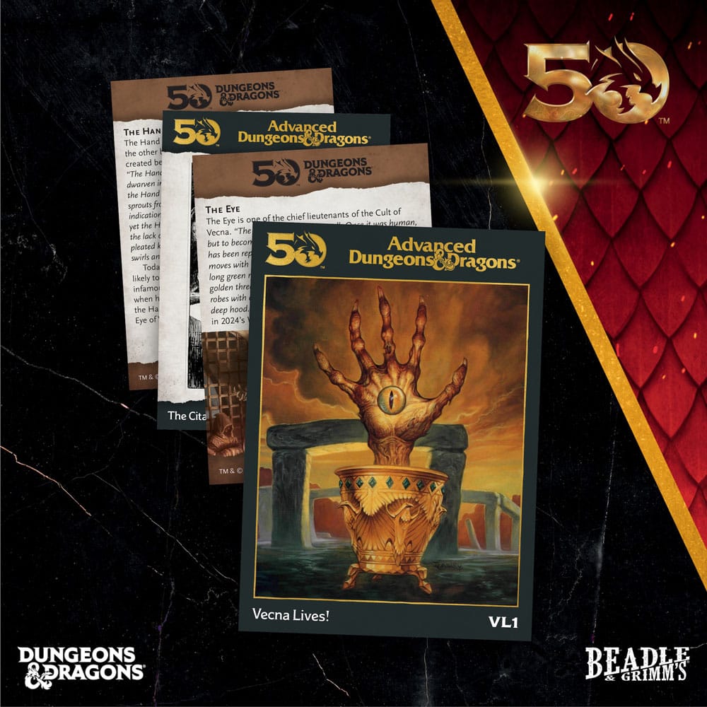 Dungeons & Dragons Classic Module Würfel Set Vecna Lives (7) - Versand: 5-7 Tage nach Bestellung