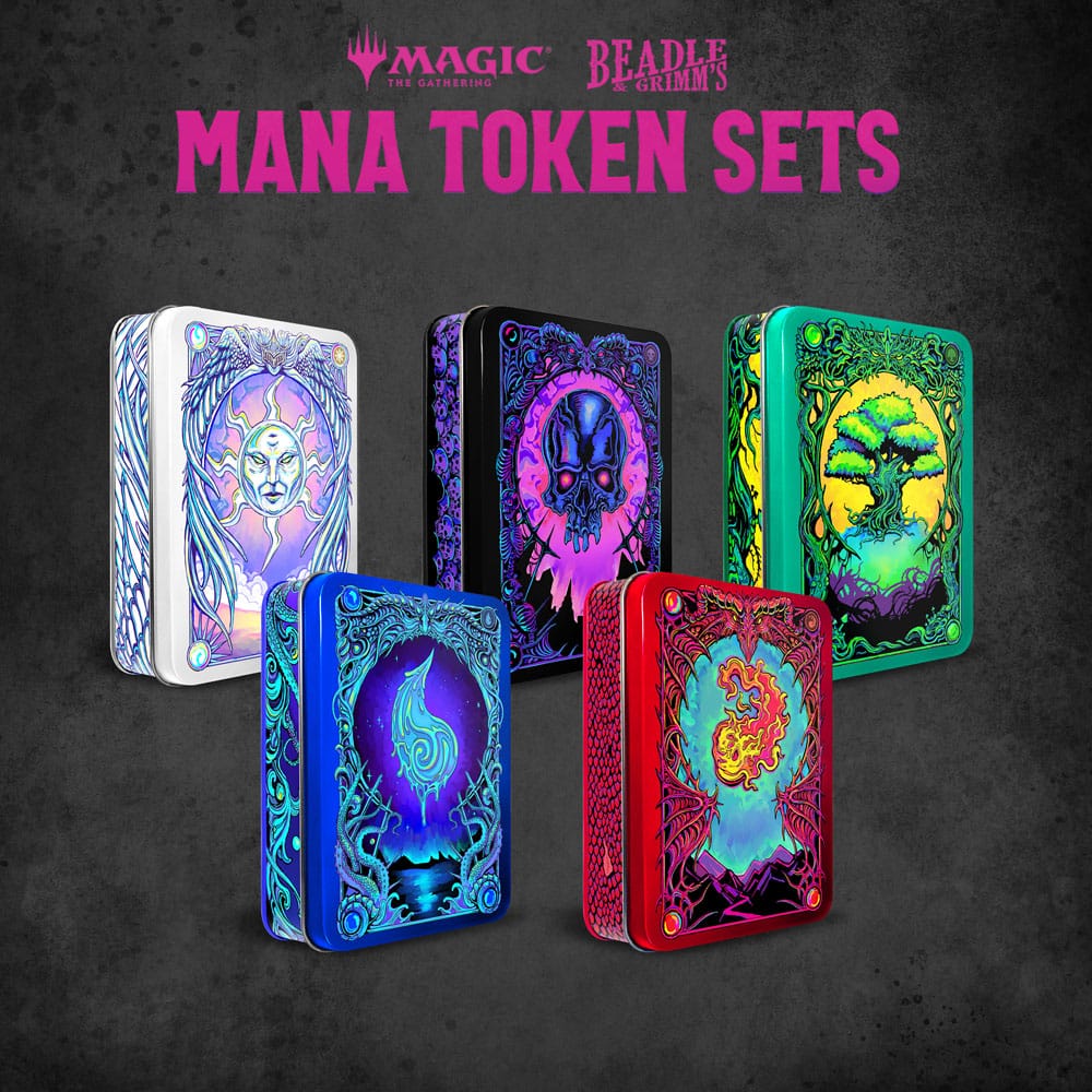 Magic the Gathering Dice and Token Pack Black Mana  - Versand: 5-7 Tage nach Bestellung