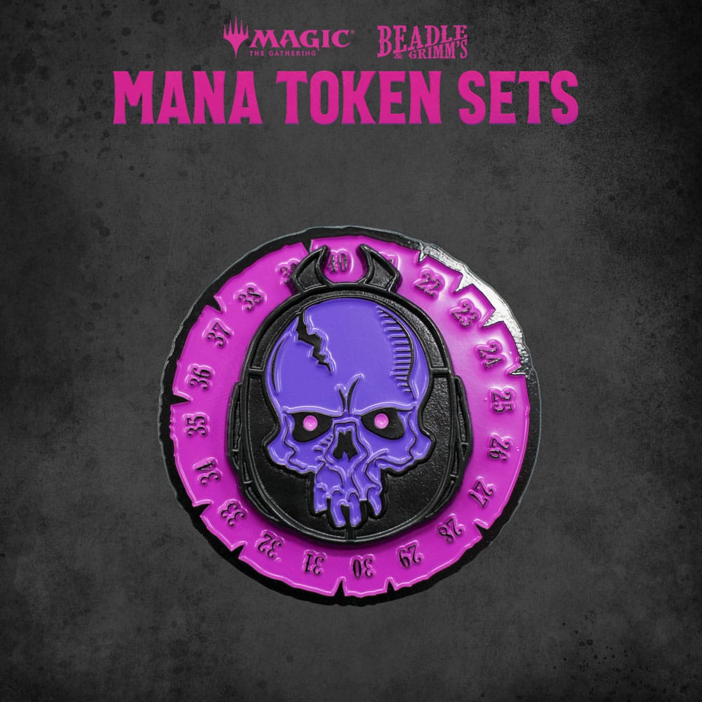 Magic the Gathering Dice and Token Pack Black Mana  - Versand: 5-7 Tage nach Bestellung