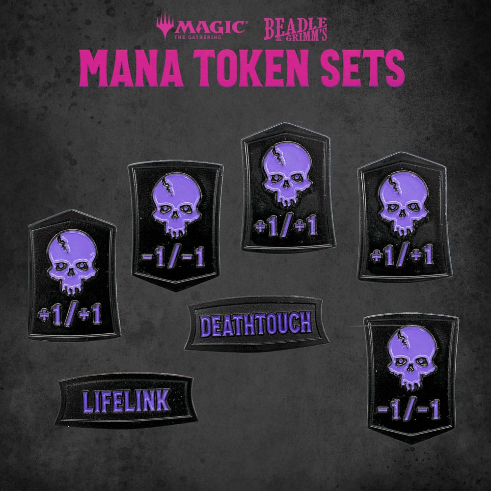 Magic the Gathering Dice and Token Pack Black Mana  - Versand: 5-7 Tage nach Bestellung
