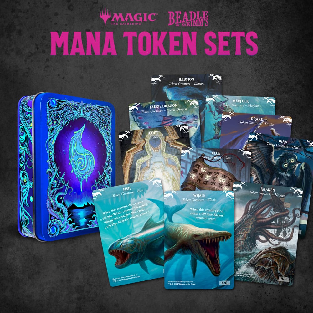 Magic the Gathering Dice and Token Pack Blue Mana - Versand: 5-7 Tage nach Bestellung