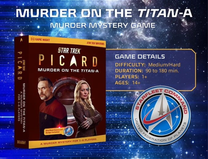 Star Trek: Picard Murder Mystery Game Murder on the Titan-A *Englische Version* - Preorder - ETA: 13.12.2025