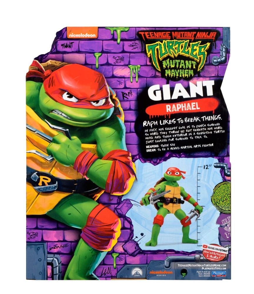 Teenage Mutant Ninja Turtles: Mutant Mayhem Action Figur Giant Raphael 30 cm - Versand: 5-7 Tage nach Bestellung