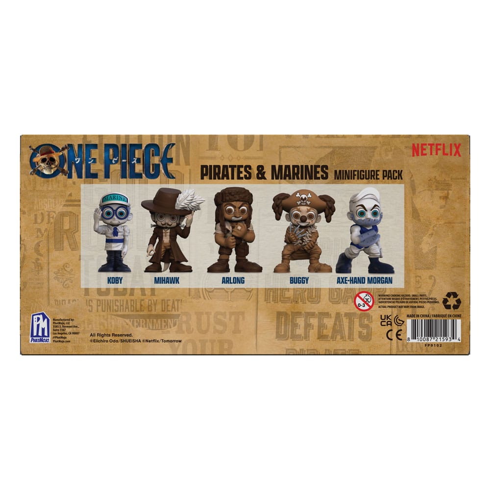 One Piece Minifiguren Set Prates & Marines 6 cm - Versand: 5-7 Tage nach Bestellung