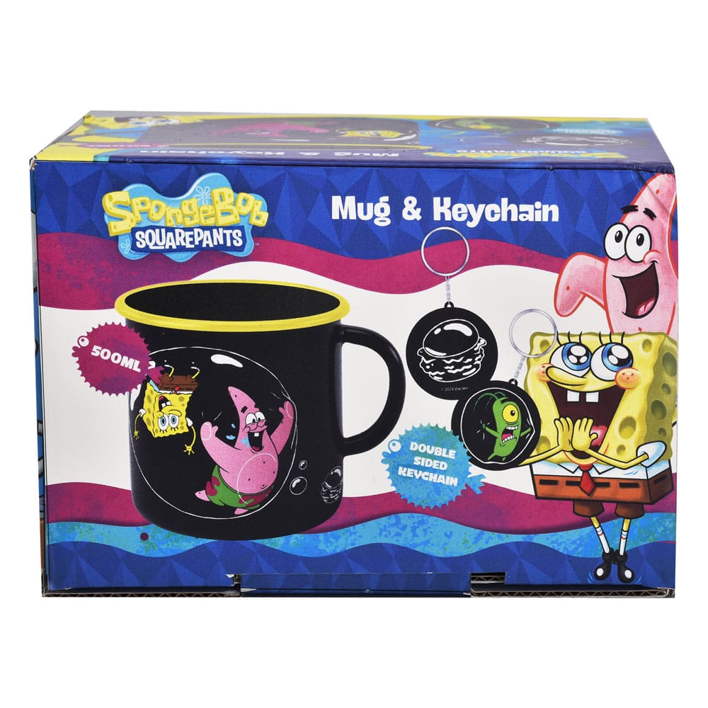SpongeBob Schwammkopf Tasse und Schlüsselanhänger - Versand: 5-7 Tage nach Bestellung