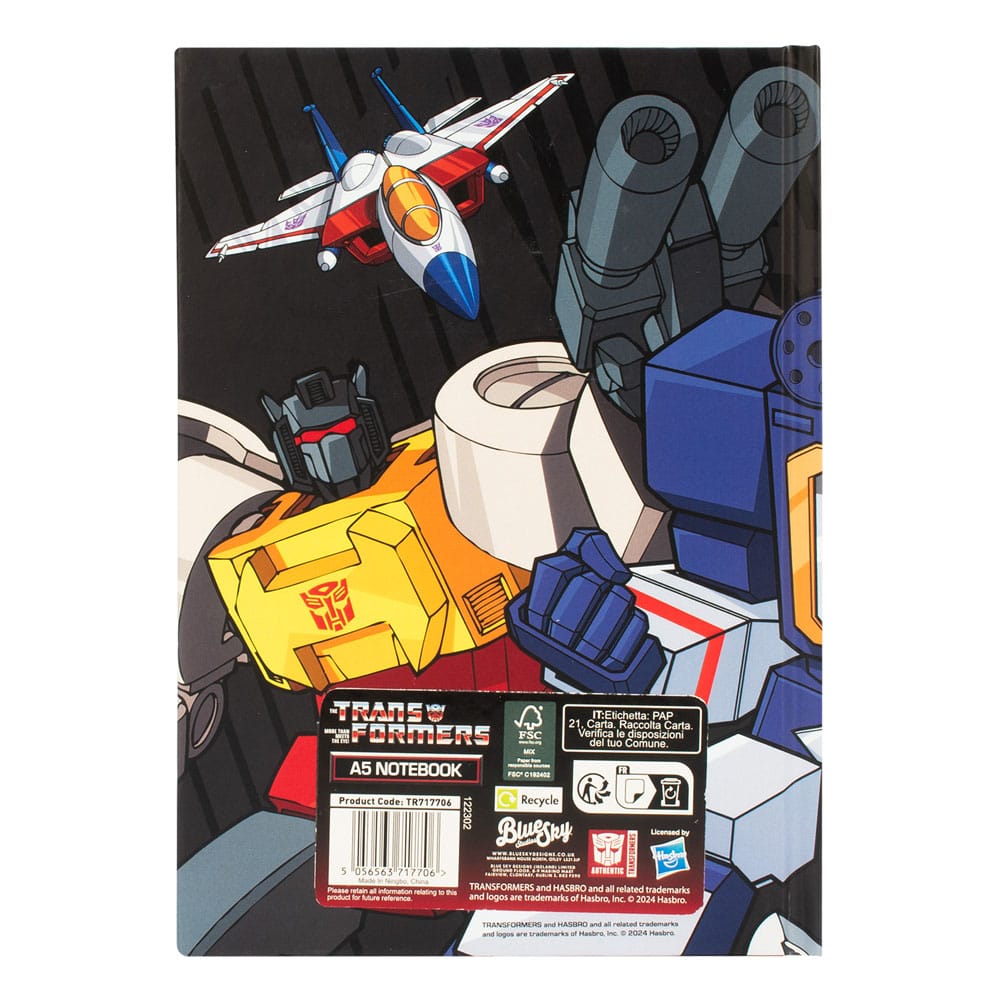 Transformers A5 Notizbuch - Versand: 5-7 Tage nach Bestellung