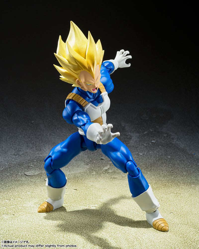 Dragon Ball Z S.H. Figuarts Actionfigur Super Saiyan Vegeta (Awakened Super Saiyan Blood) 14 cm - Preorder - ETA: 19.11.2025