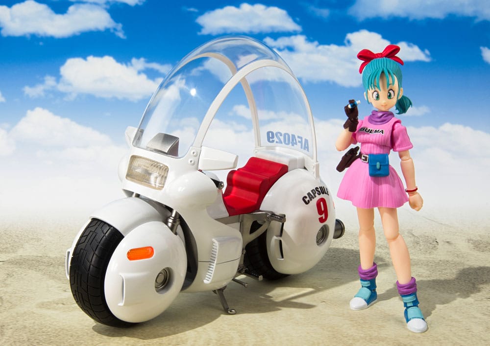 Dragon Ball S.H. Figuarts Fahrzeug mit Figur Bulma's Motorcycle Hoipoi Capsule No. 9 17 cm - Preorder - ETA: 25.01.2026