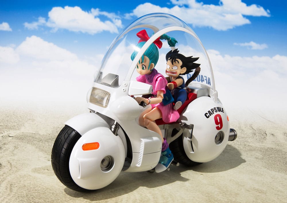 Dragon Ball S.H. Figuarts Fahrzeug mit Figur Bulma's Motorcycle Hoipoi Capsule No. 9 17 cm - Preorder - ETA: 25.01.2026