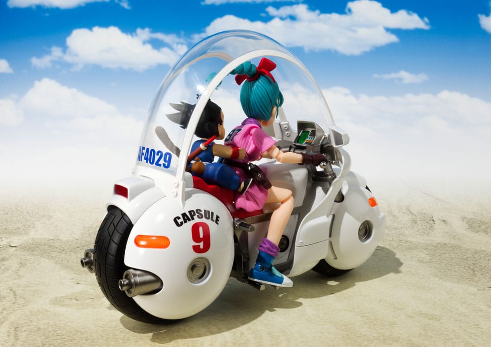 Dragon Ball S.H. Figuarts Fahrzeug mit Figur Bulma's Motorcycle Hoipoi Capsule No. 9 17 cm - Preorder - ETA: 25.01.2026