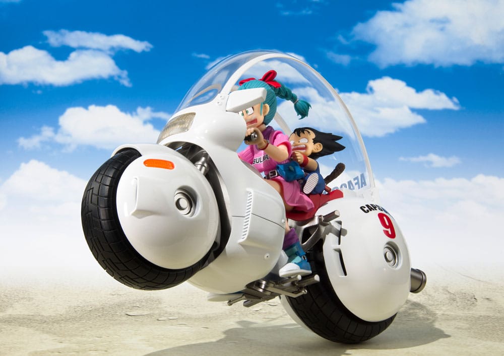 Dragon Ball S.H. Figuarts Fahrzeug mit Figur Bulma's Motorcycle Hoipoi Capsule No. 9 17 cm - Preorder - ETA: 25.01.2026