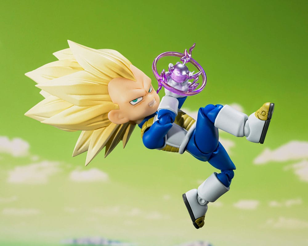 Dragon Ball S.H.Figuarts Actionfigur Super Saiyan Level 3 Vegeta (mini) Daima 8 cm - Preorder - ETA: 25.12.2025