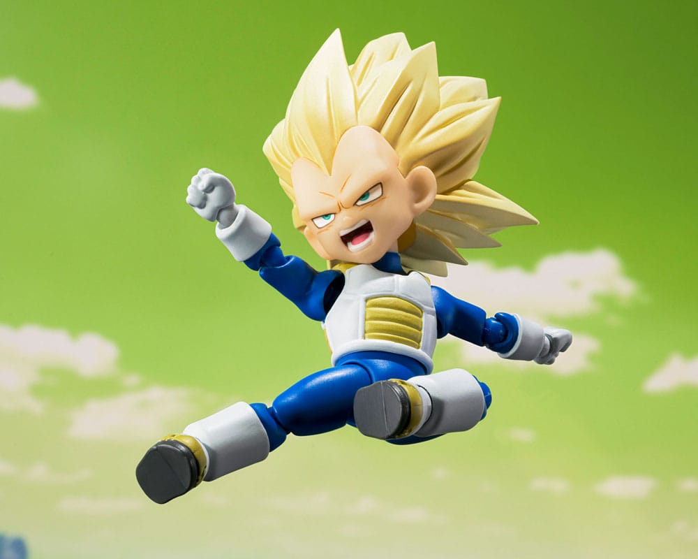 Dragon Ball S.H.Figuarts Actionfigur Super Saiyan Level 3 Vegeta (mini) Daima 8 cm - Preorder - ETA: 25.12.2025