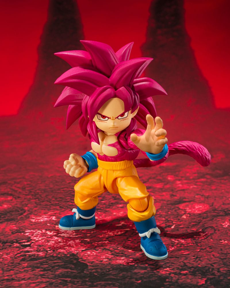 Dragon Ball Daima S.H.Figuarts Actionfigur Super Saiyan Level 4 Son Goku (mini) 8 cm - Preorder - ETA: 25.02.2026