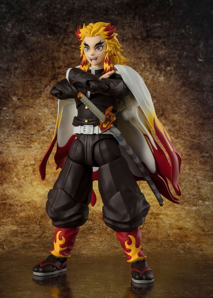 Demon Slayer: Kimetsu no Yaiba S.H.Figuarts Actionfigur Kyojuro Rengoku 15 cm - Versand: 5-7 Tage nach Bestellung