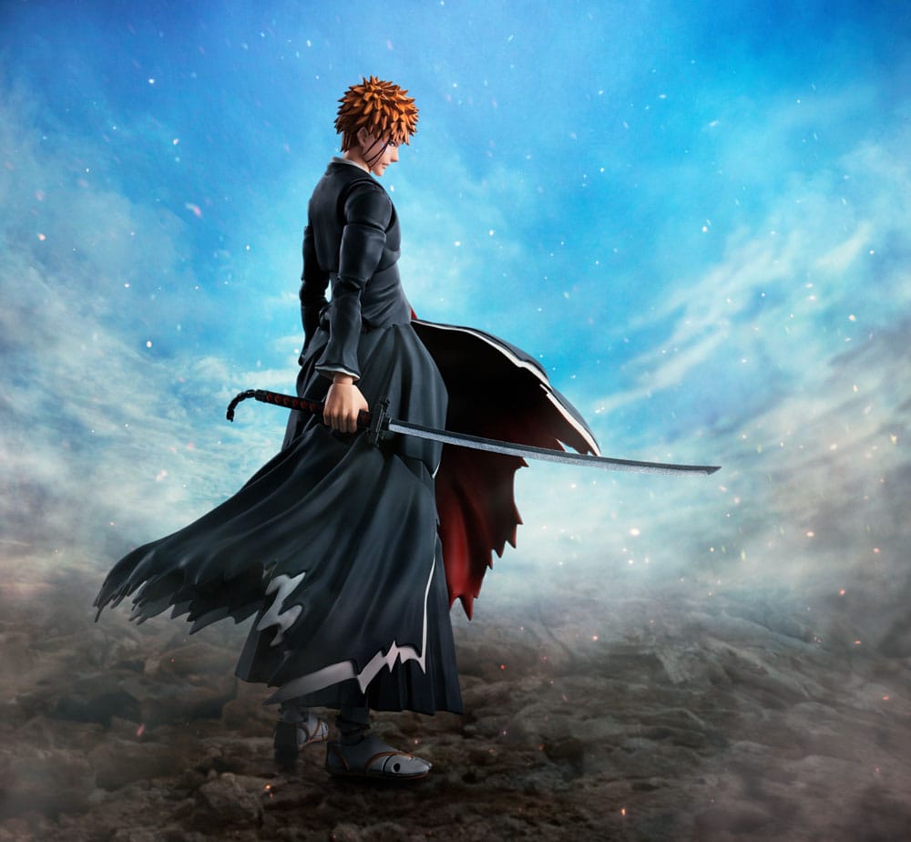 Bleach S.H. Figuarts Actionfigur Ichigo Kurosaki Getsugatensho 16 cm - Versand: 5-7 Tage nach Bestellung