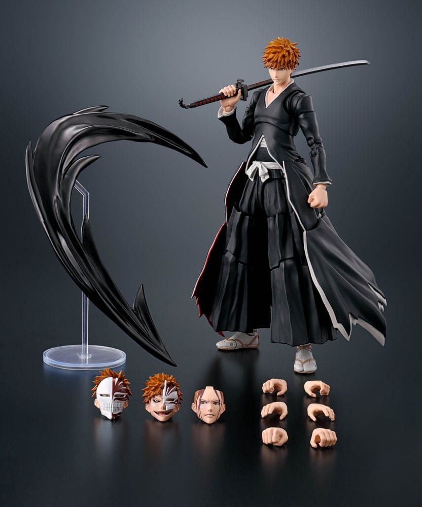 Bleach S.H. Figuarts Actionfigur Ichigo Kurosaki Getsugatensho 16 cm - Versand: 5-7 Tage nach Bestellung