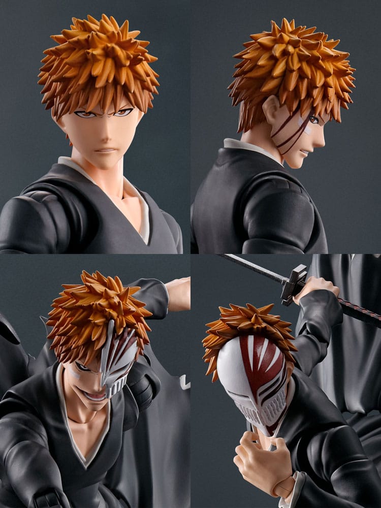 Bleach S.H. Figuarts Actionfigur Ichigo Kurosaki Getsugatensho 16 cm - Versand: 5-7 Tage nach Bestellung