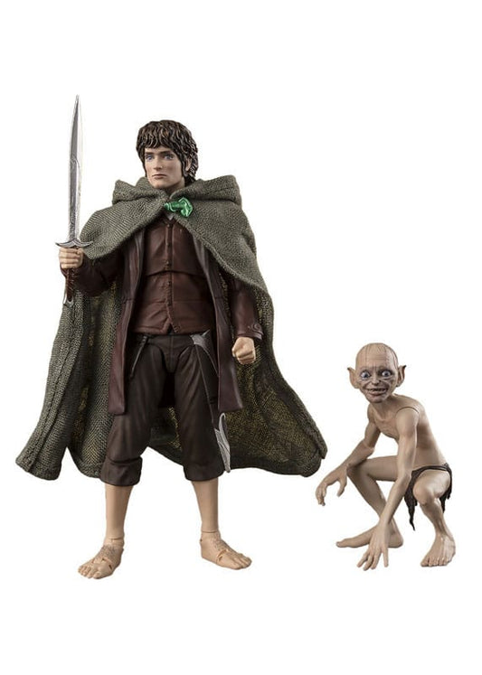 Herr der Ringe S.H. Figuarts Actionfiguren Frodo Beutlin & Gollum    - Versand: 5-7 Tage nach Bestellung