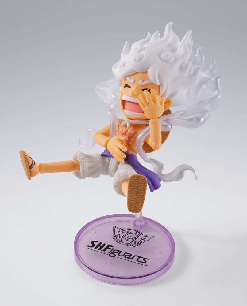 One Piece World Collactable Figures x S.H. Figuarts Actionfigur Monkey D. Ruffy Gear 5 8 cm - Preorder - ETA: 25.03.2026