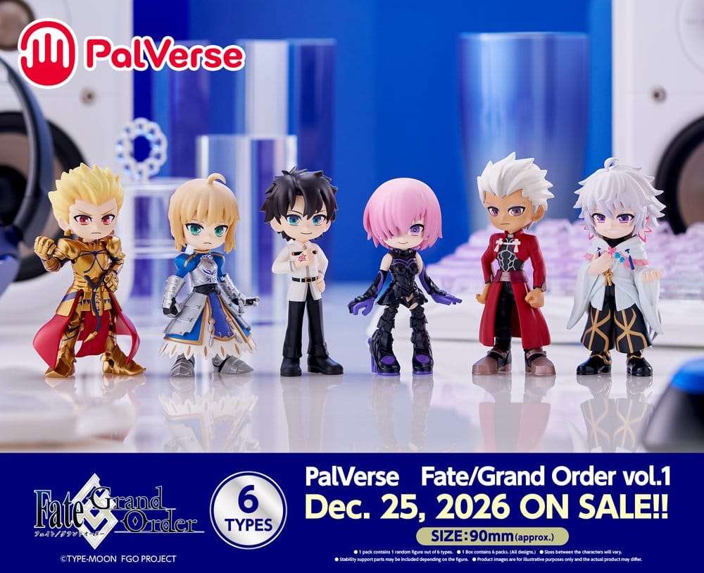 Fate/Grand Order PalVerse Minifiguren vol.1 Blind Box Display (6) - Preorder - ETA: 25.03.2027