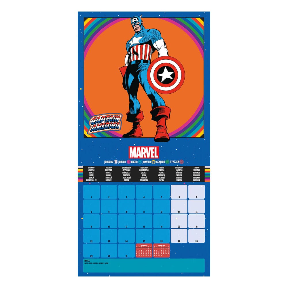 Marvel Kalender 2024 Super Heroes - Versand: 5-7 Tage nach Bestellung