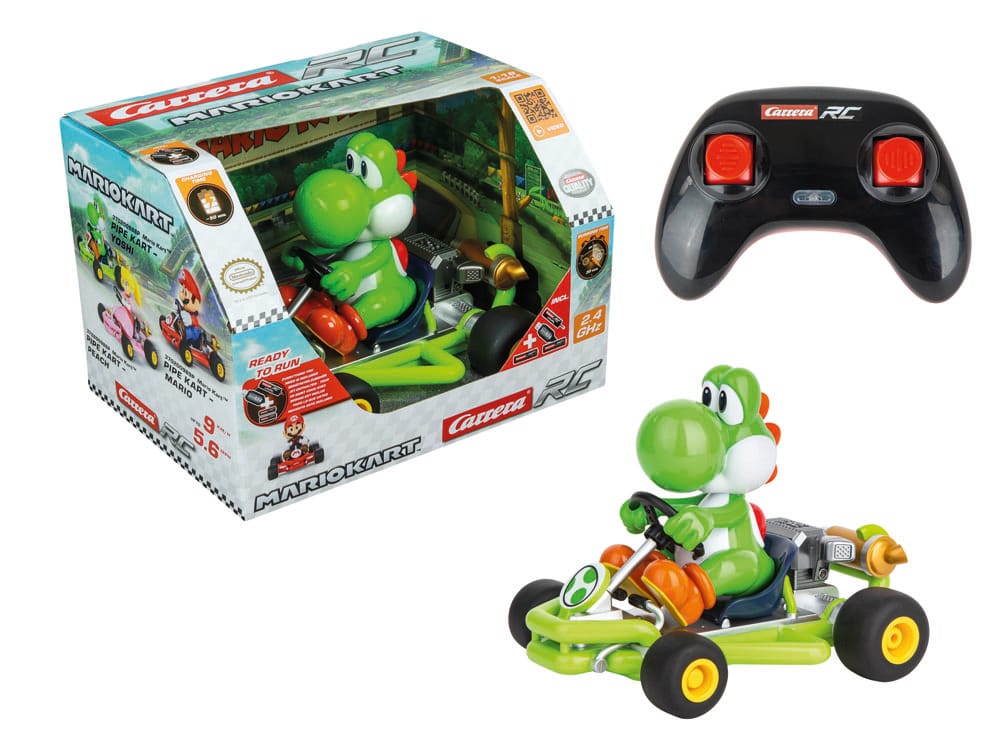 Super Mario Kart RC Ferngesteuertes Auto 1/18 2,4GHz Pipe Kart Yoshi - Versand: 5-7 Tage nach Bestellung