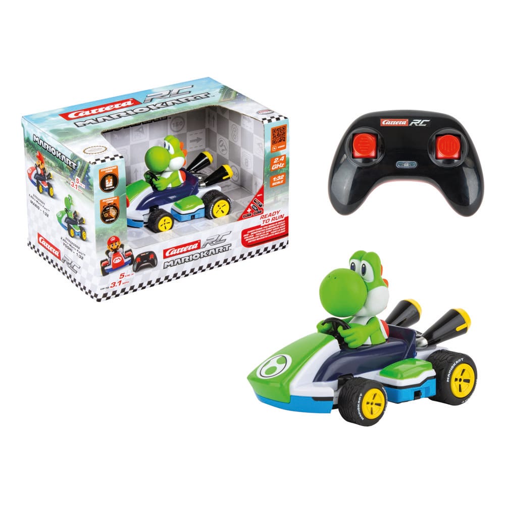 Super Mario Kart RC Ferngesteuertes Race Kart 1/32 2,4GHz Yoshi - Versand: 5-7 Tage nach Bestellung