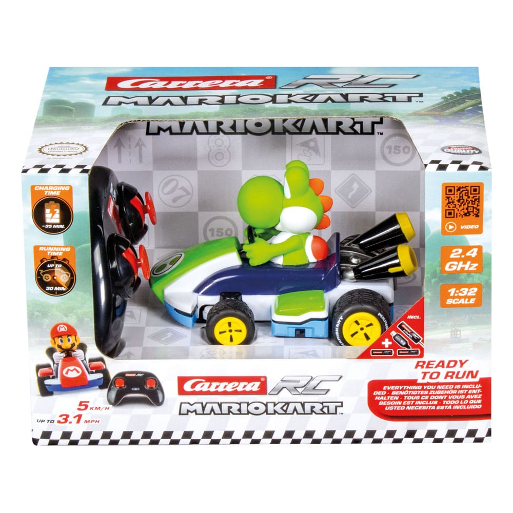 Super Mario Kart RC Ferngesteuertes Race Kart 1/32 2,4GHz Yoshi - Versand: 5-7 Tage nach Bestellung