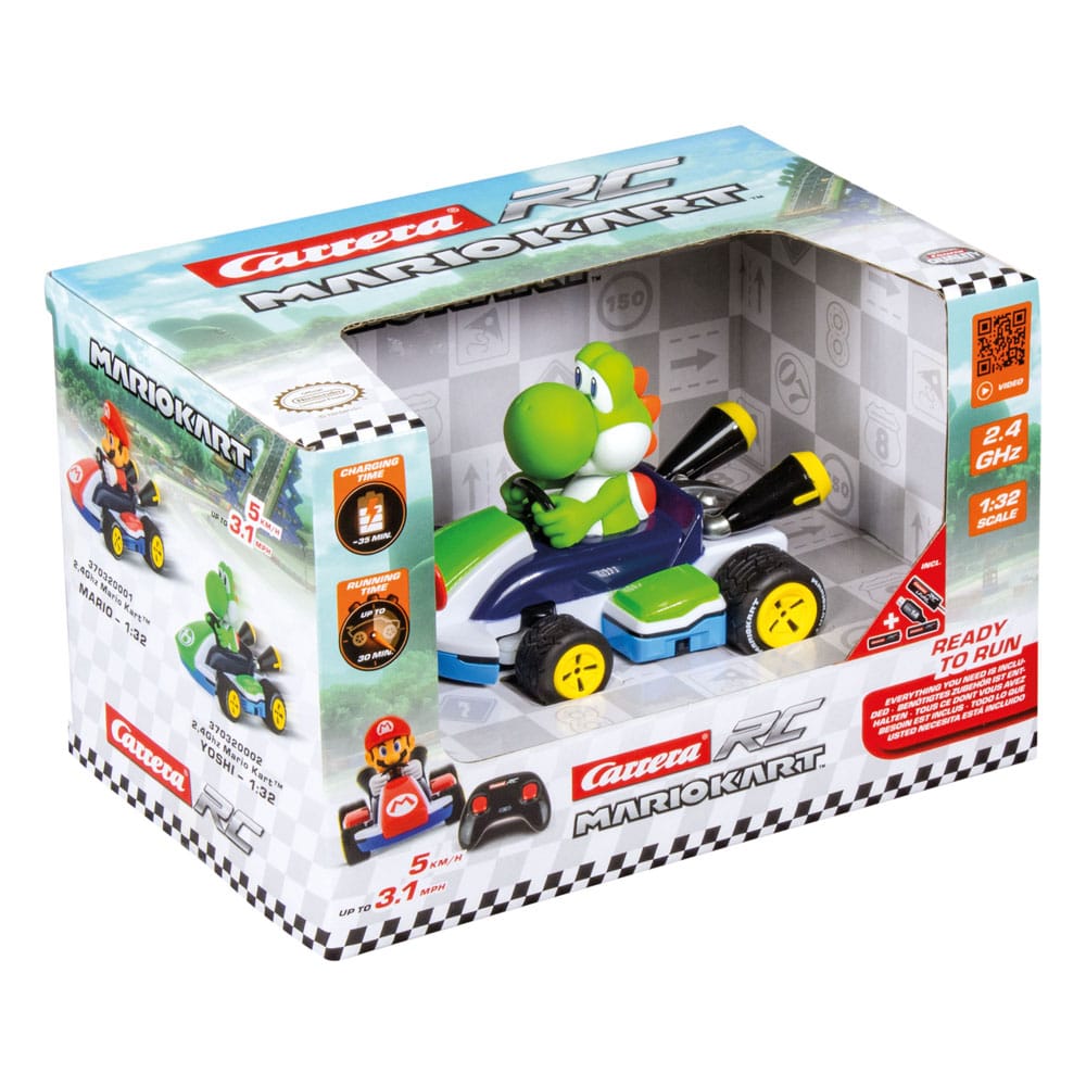 Super Mario Kart RC Ferngesteuertes Race Kart 1/32 2,4GHz Yoshi - Versand: 5-7 Tage nach Bestellung