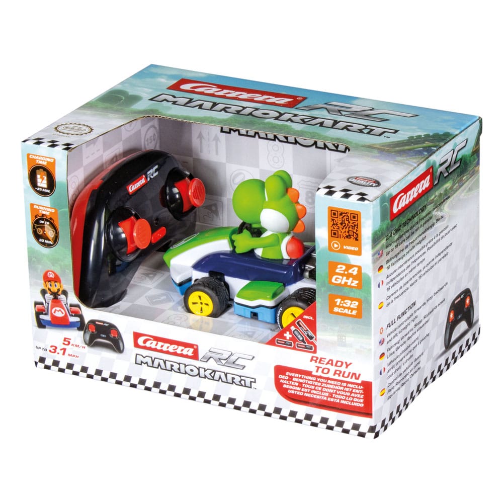 Super Mario Kart RC Ferngesteuertes Race Kart 1/32 2,4GHz Yoshi - Versand: 5-7 Tage nach Bestellung
