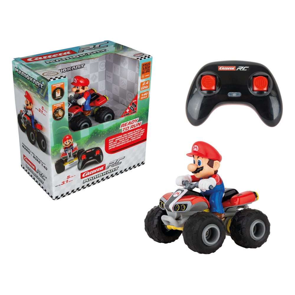 Super Mario Kart RC Ferngesteuertes Quad 1/40 2,4GHz Mario - Versand: 5-7 Tage nach Bestellung