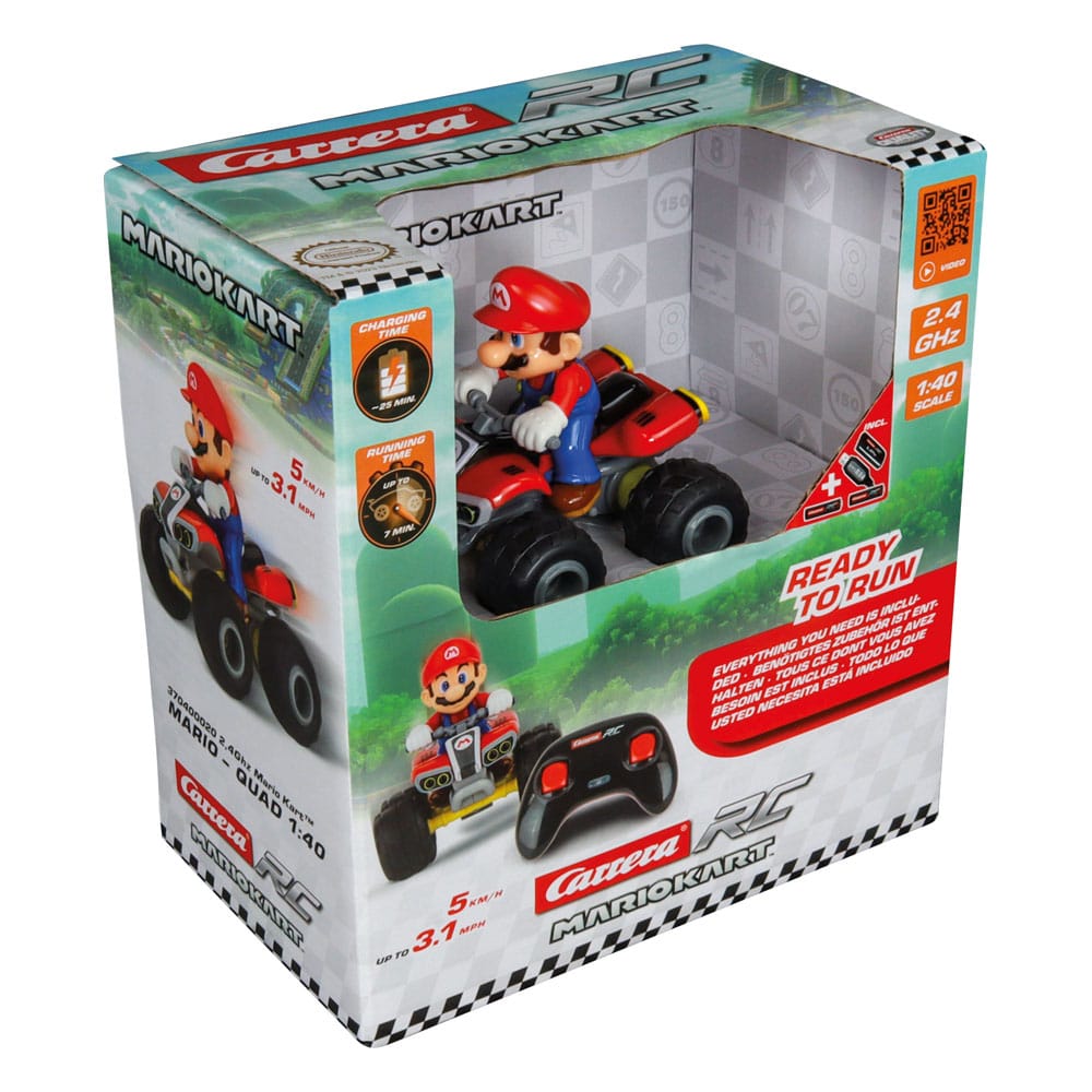 Super Mario Kart RC Ferngesteuertes Quad 1/40 2,4GHz Mario - Versand: 5-7 Tage nach Bestellung