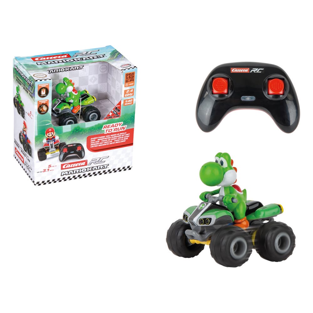 Super Mario Kart RC Ferngesteuertes Quad 1/40 2,4GHz Yoshi - Versand: 5-7 Tage nach Bestellung