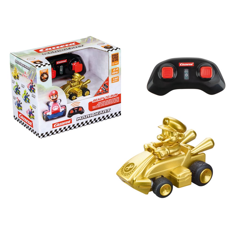 Super Mario Kart RC Ferngesteuertes Auto 1/50 2,4GHz Mini Mario Gold - Preorder - ETA: 09.12.2025