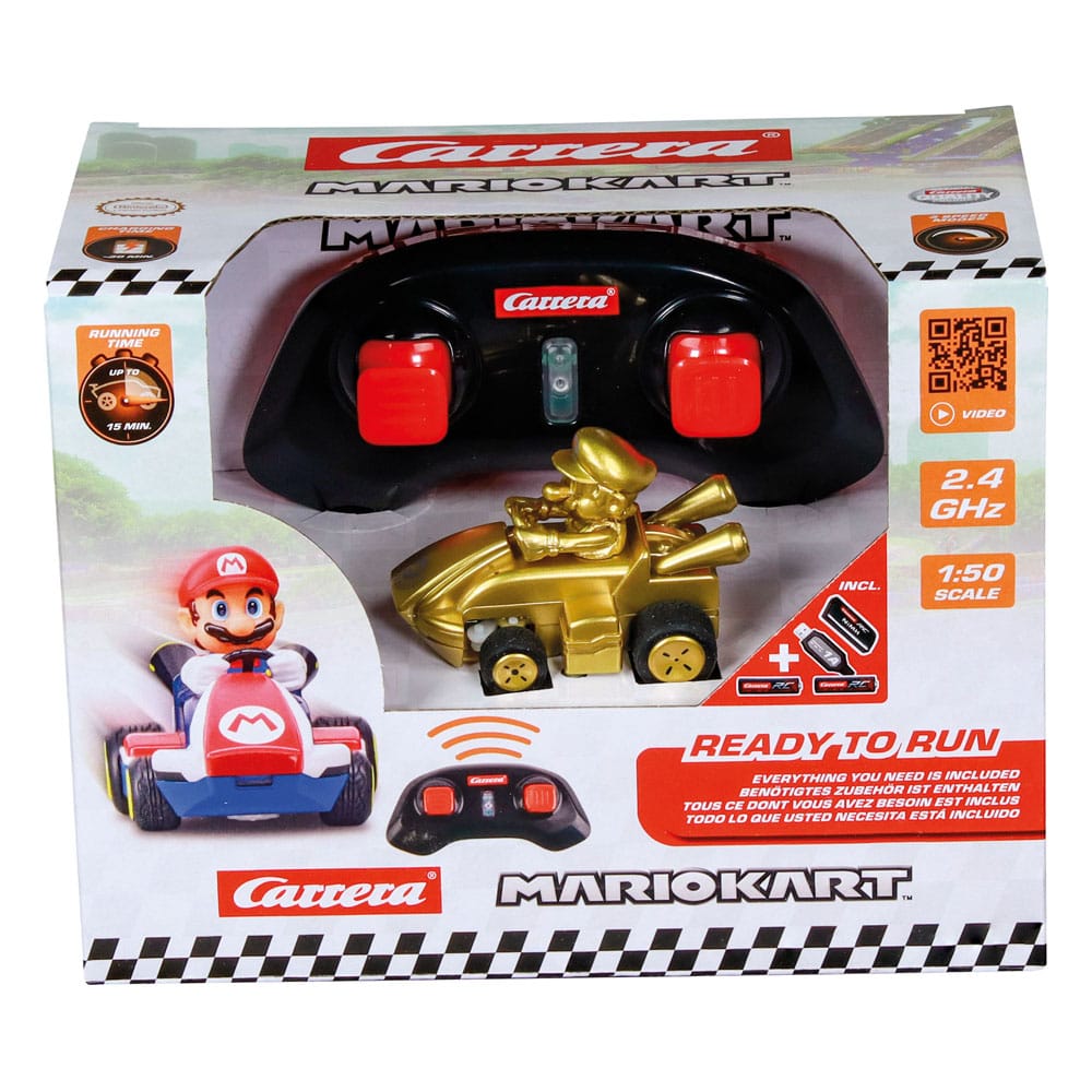 Super Mario Kart RC Ferngesteuertes Auto 1/50 2,4GHz Mini Mario Gold - Preorder - ETA: 09.12.2025