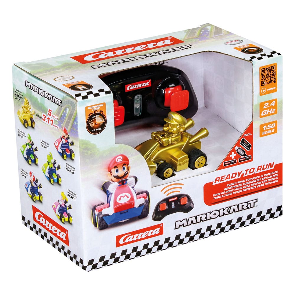 Super Mario Kart RC Ferngesteuertes Auto 1/50 2,4GHz Mini Mario Gold - Preorder - ETA: 09.12.2025