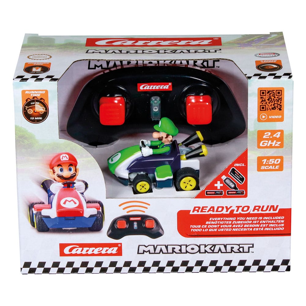 Super Mario Kart RC Ferngesteuertes Auto 1/50 2,4GHz Mini Luigi - Versand: 5-7 Tage nach Bestellung