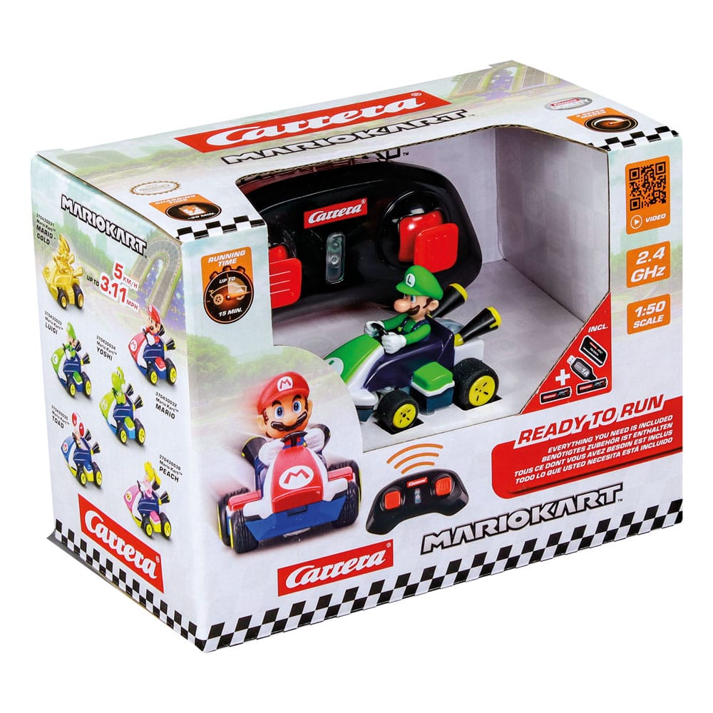 Super Mario Kart RC Ferngesteuertes Auto 1/50 2,4GHz Mini Luigi - Versand: 5-7 Tage nach Bestellung