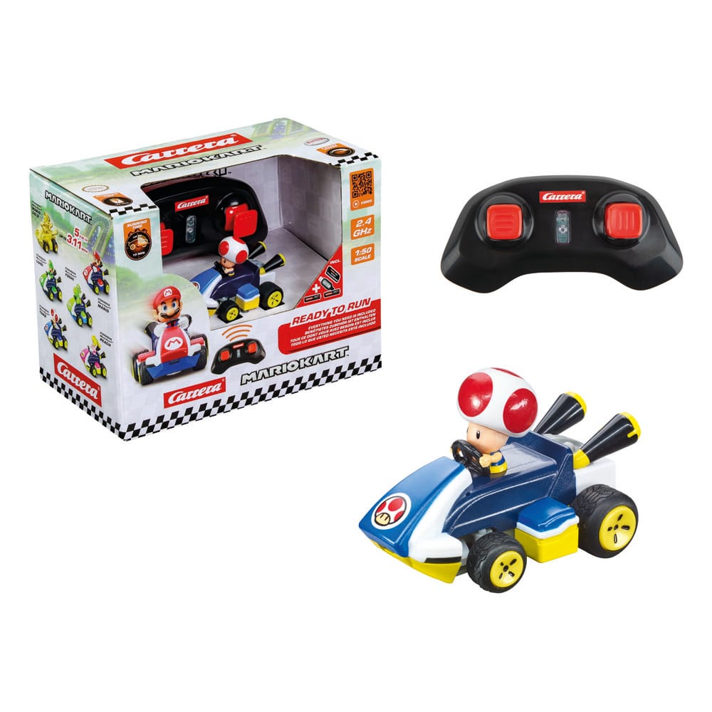 Super Mario Kart RC Ferngesteuertes Auto 1/50 2,4GHz Mini Toad - Versand: 5-7 Tage nach Bestellung