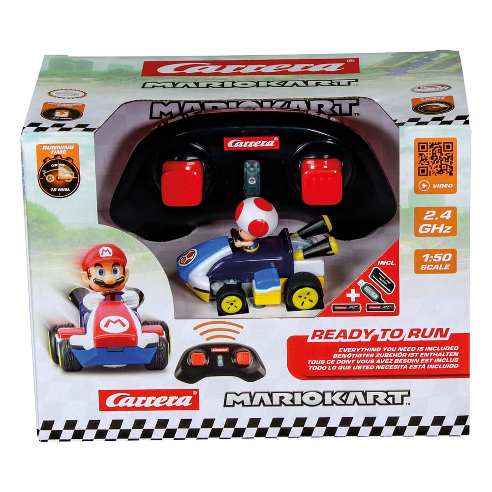 Super Mario Kart RC Ferngesteuertes Auto 1/50 2,4GHz Mini Toad - Versand: 5-7 Tage nach Bestellung