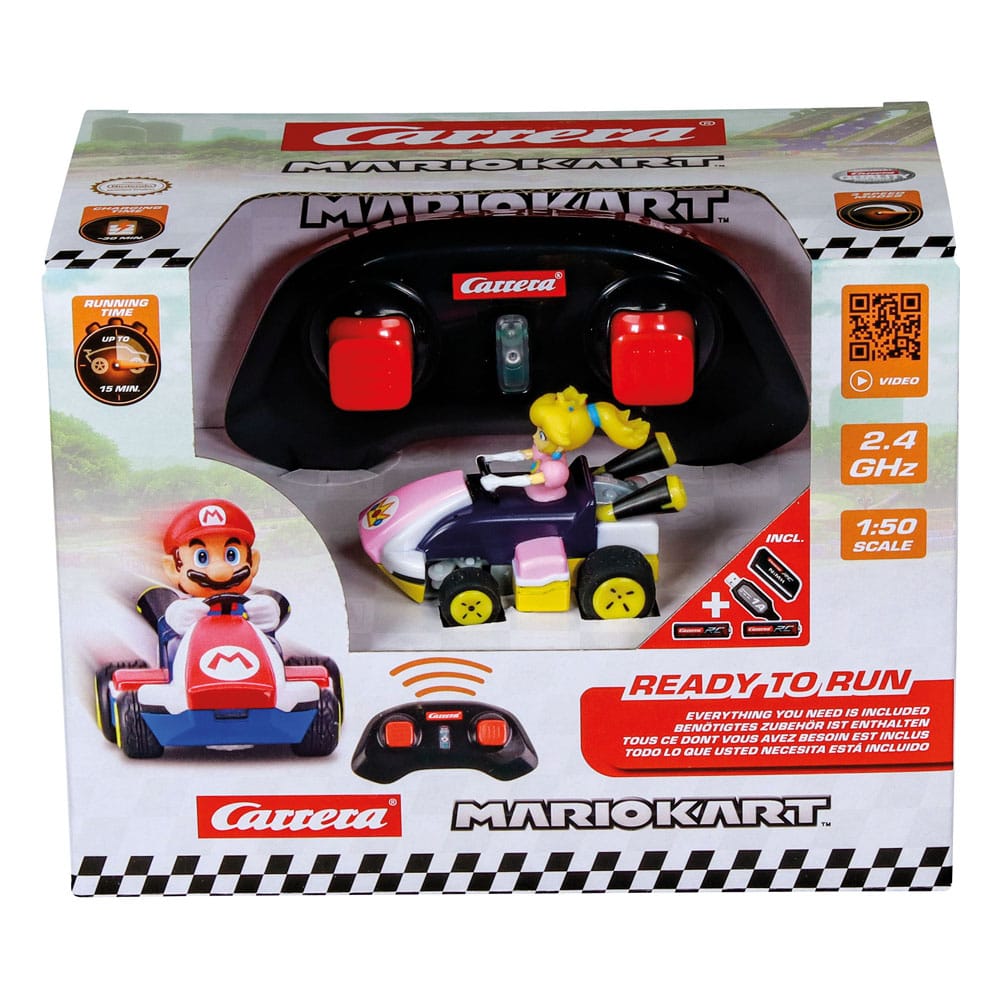 Super Mario Kart RC Ferngesteuertes Auto 1/50 2,4GHz Mini Peach - Preorder - ETA: 01.11.2025
