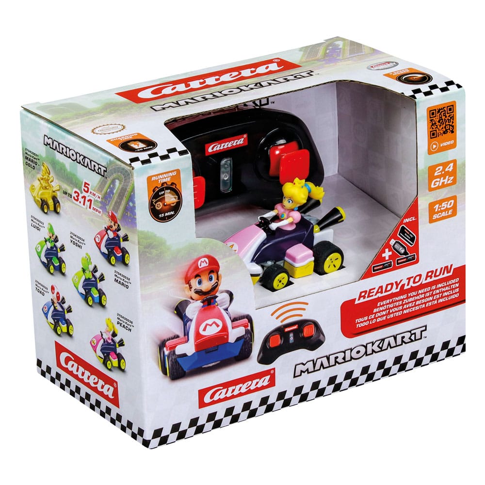Super Mario Kart RC Ferngesteuertes Auto 1/50 2,4GHz Mini Peach - Preorder - ETA: 01.11.2025